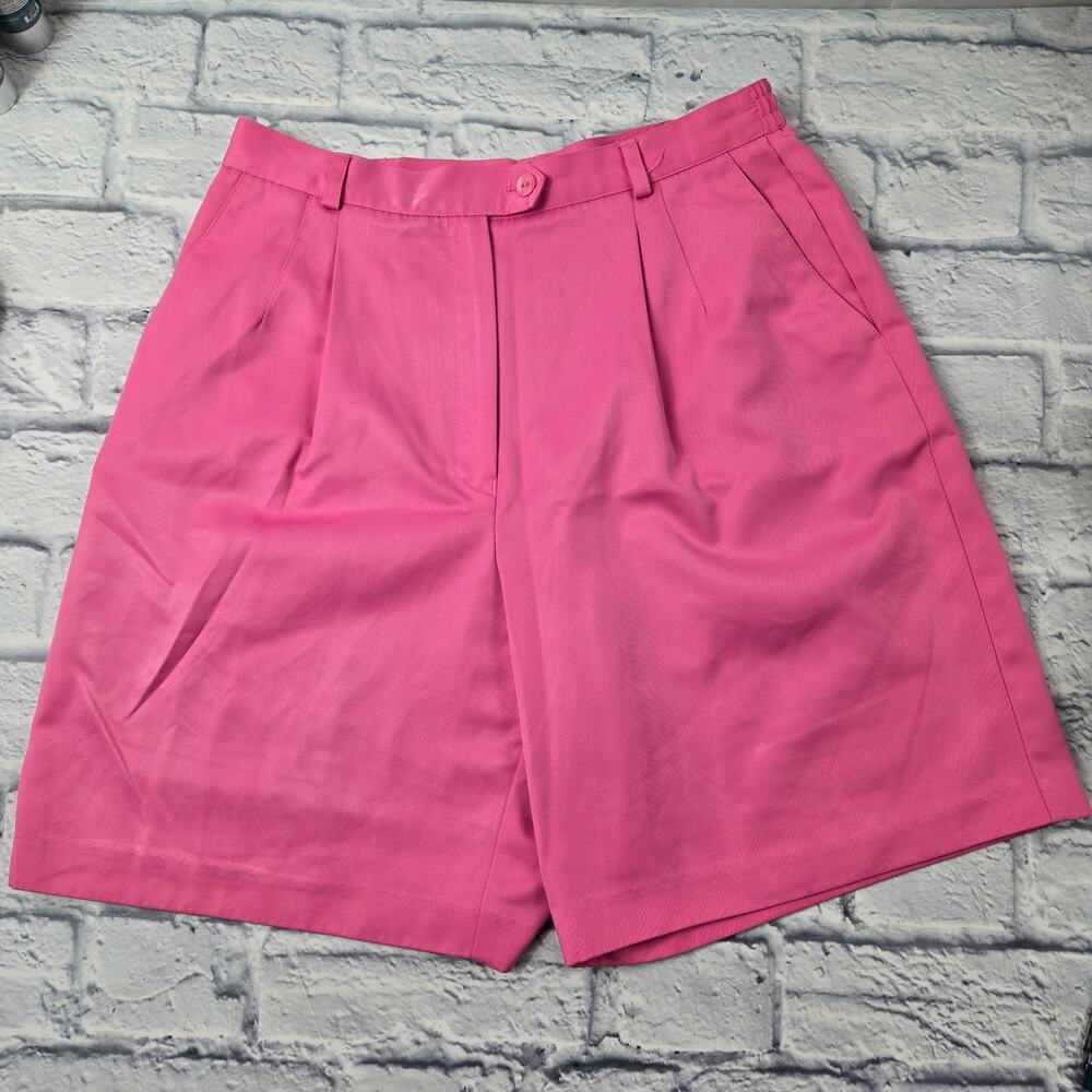Disney Golf Collection Pink Super High Rise Shorts Resort Preppy size 10 - Picture 1 of 14
